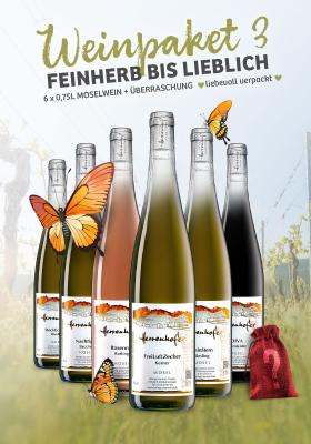 Bild von Ü3 Weinpaket Feinherb-Lieblich